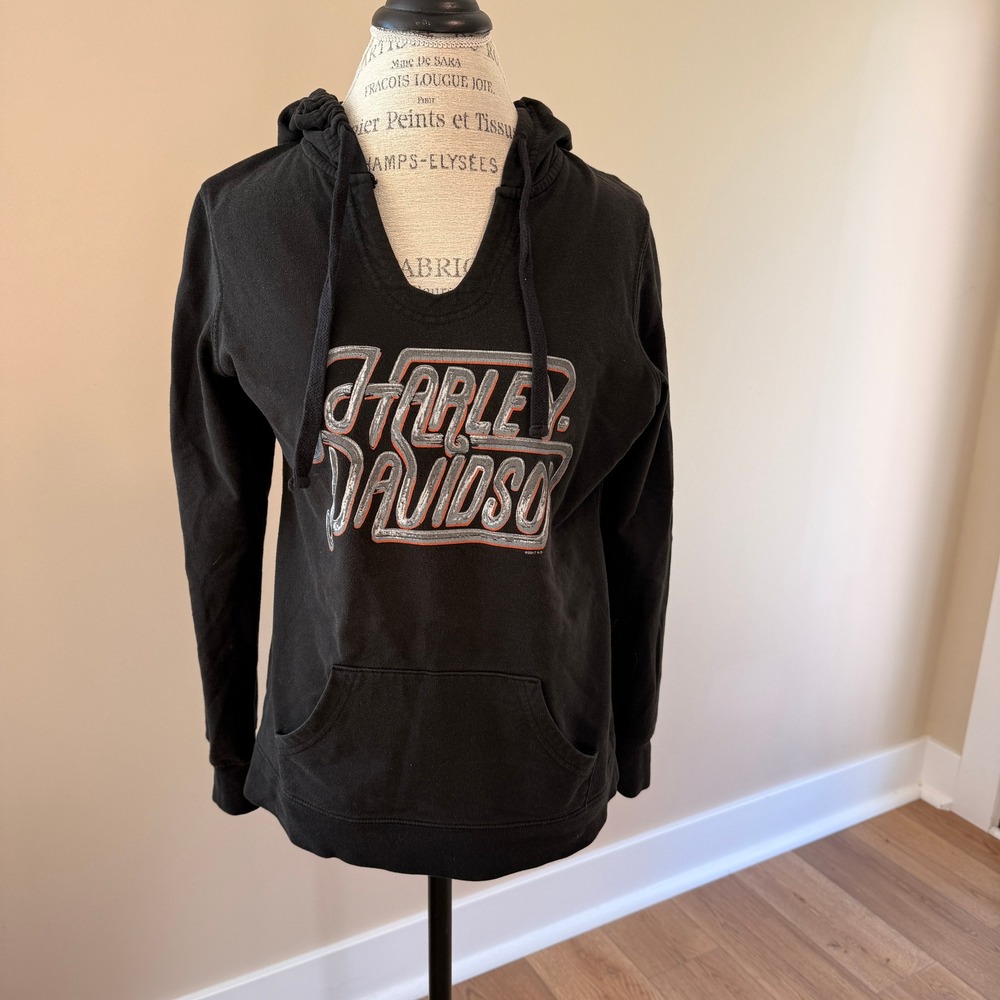 Harley Davidson Women's Black (Sacramento) Hoodie Size L